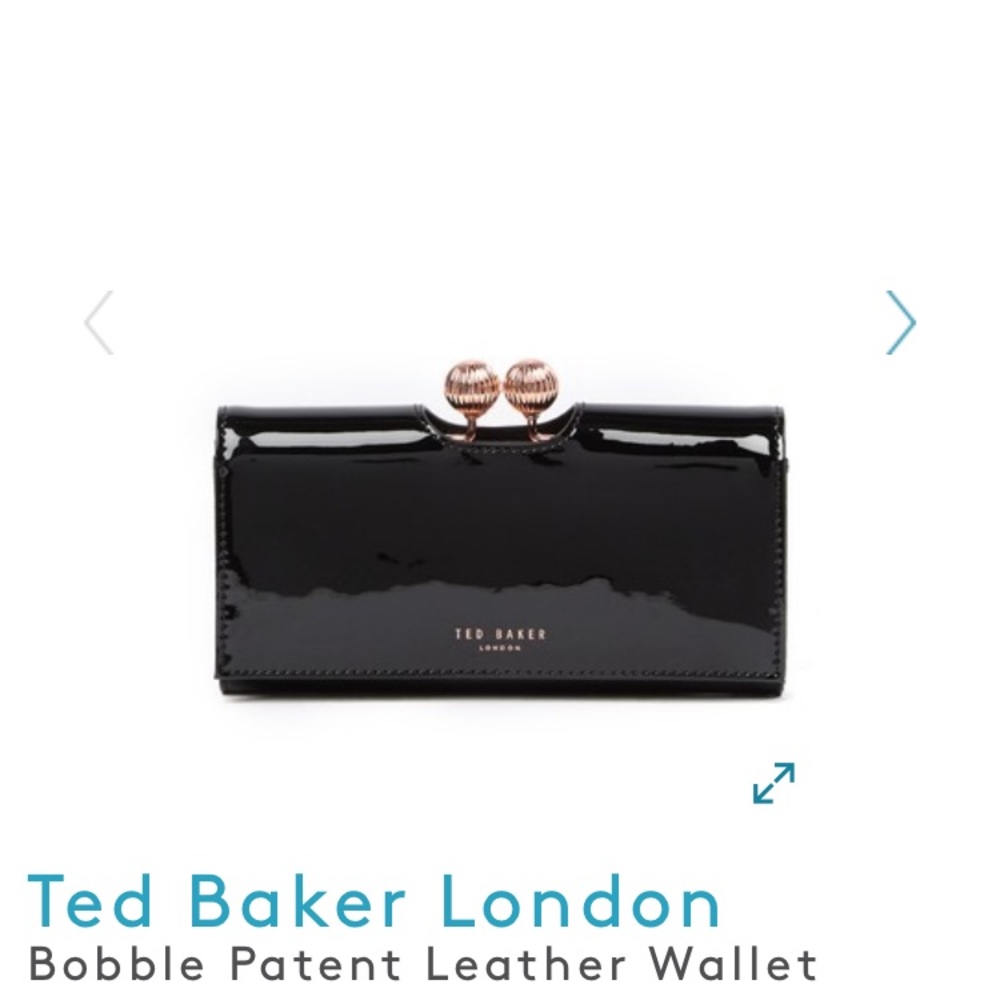 Ted Baker London Bobble Patent Leather Wallet